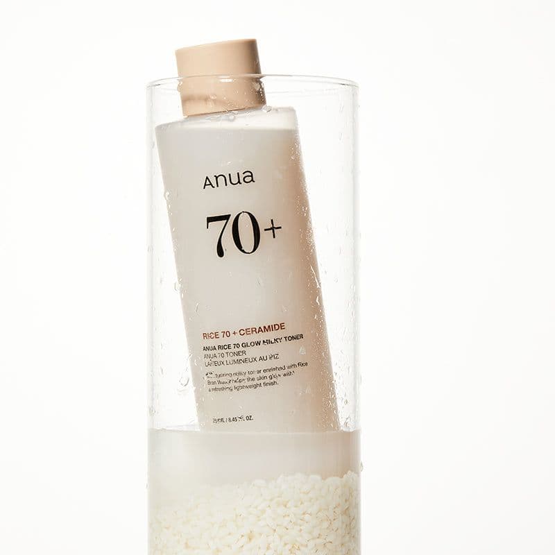 تونر روشنکننده و آبرسان آنوا رایس ۷۰ | ANUA Rice 70 Glow Milky Toner — تصویر ۴