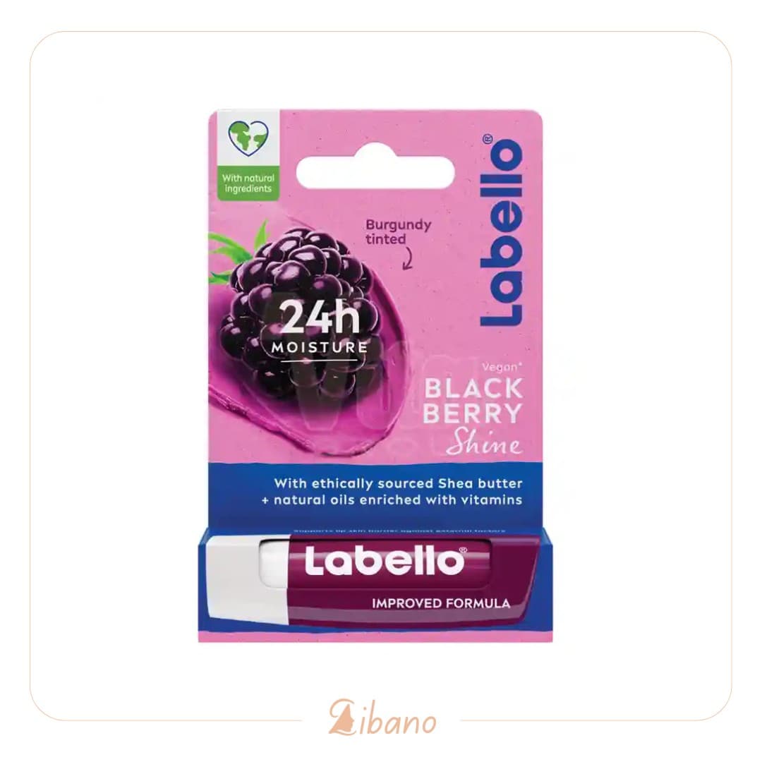 بالم لب Labello Blackberry Shine لابلو تمشک Labello Blackberry Shine Lip Balm — تصویر ۲