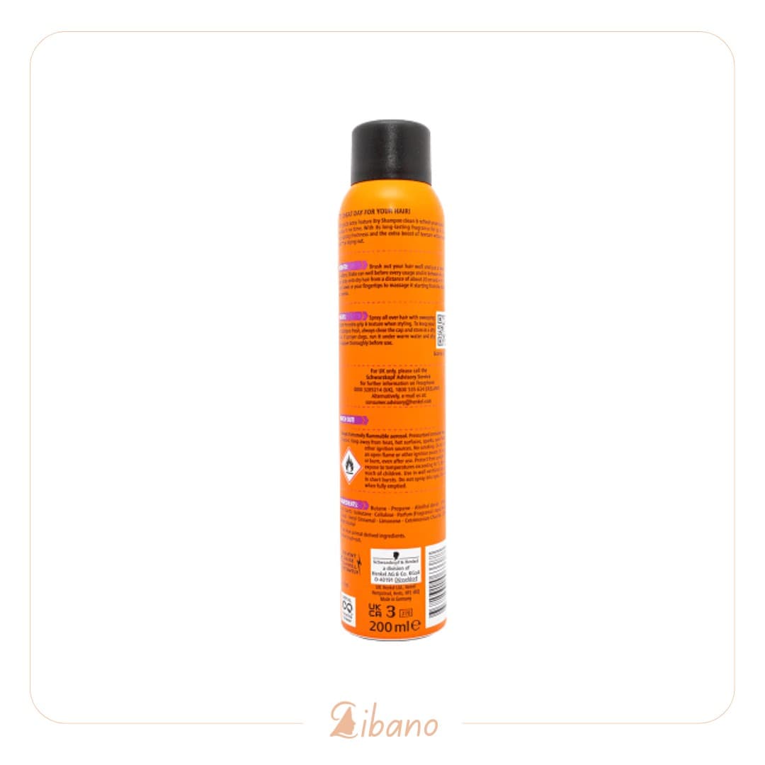 شامپو خشک گات تو بی مدل extra texture | حجم 200 میل — تصویر ۲