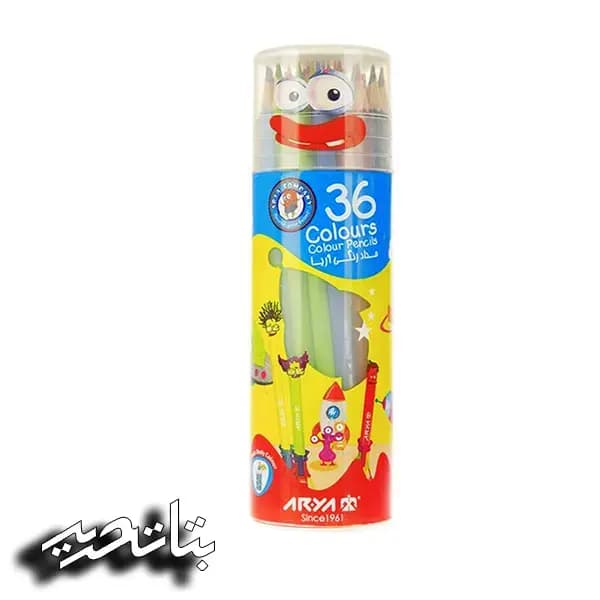 آریا- مداد رنگی 36 رنگ لوله 3053
