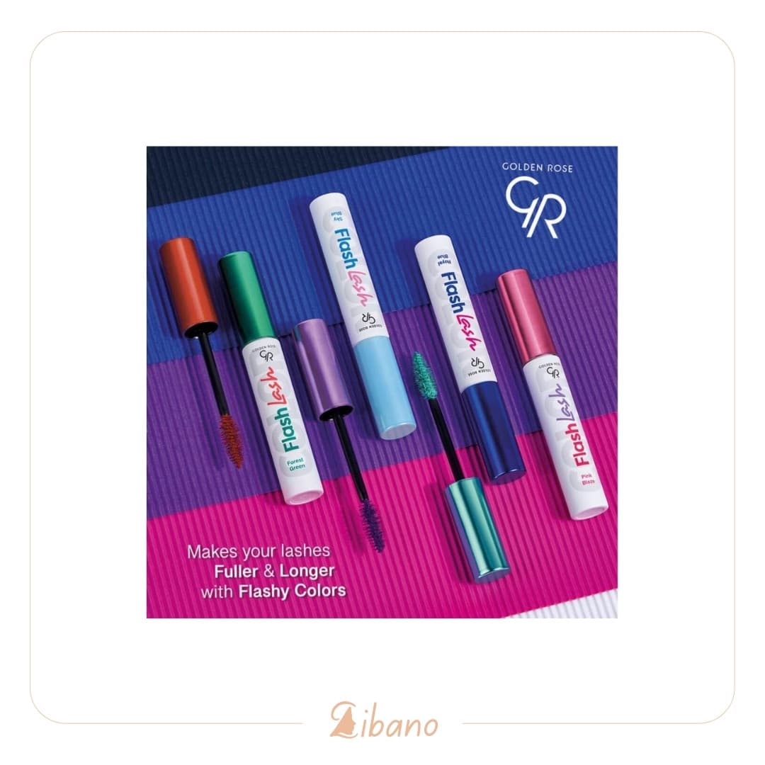 گلدن رز ریمل رنگی Flash Lash رنگ قهوه ای موکا شماره 08 Mocha Brown — تصویر ۴