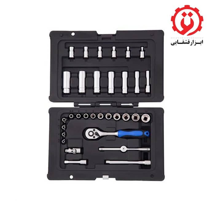 جعبه بکس 1/4 اینچ 32 عددی هزبرن مدل H1225232