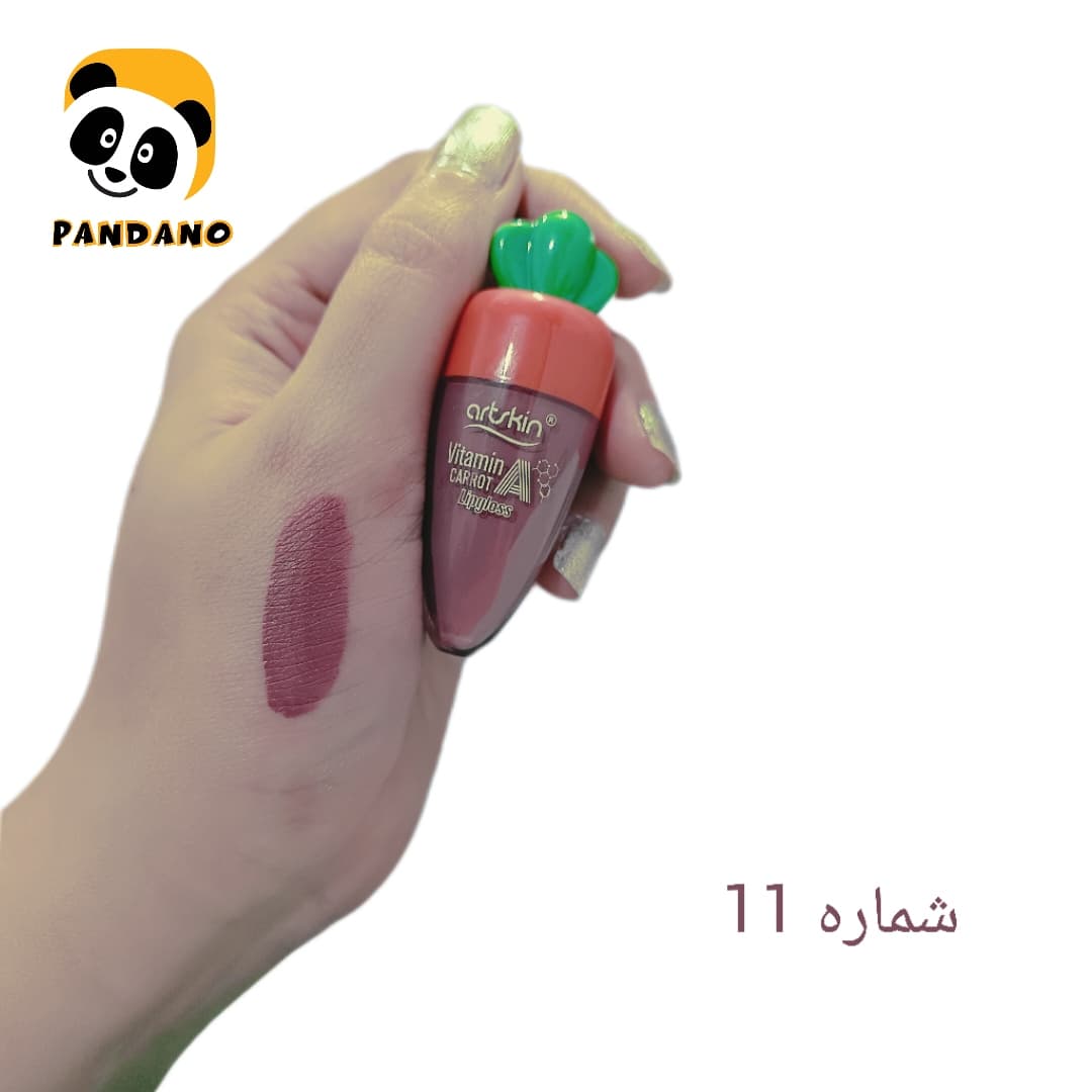 رژ لب مایع آرت اسکین طرح هویج کد B — تصویر ۵