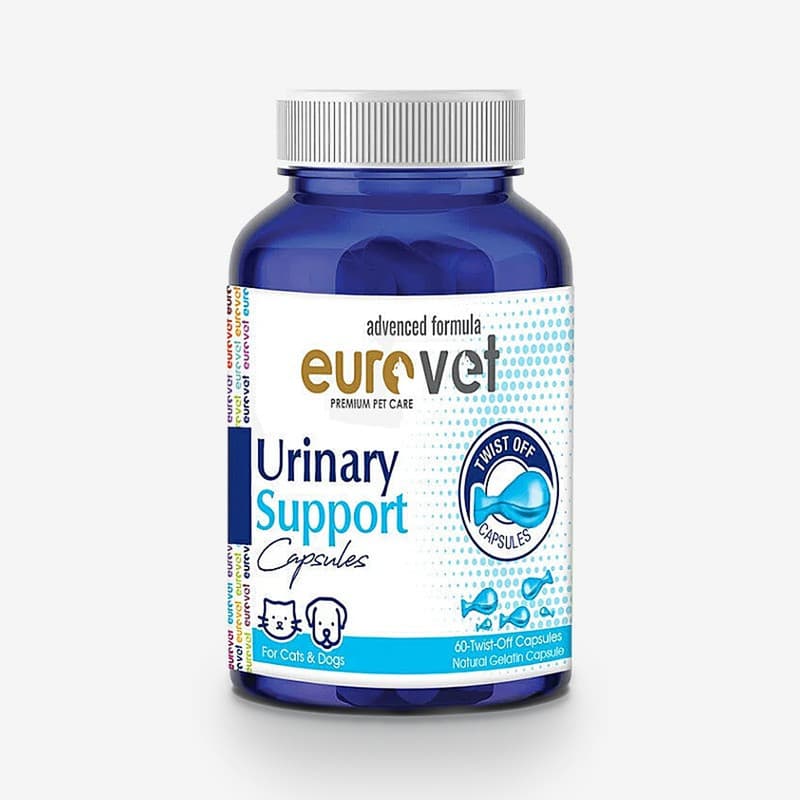 قرص مکمل بهبود مجاری ادراری حیوانات یوروپت مدل Eurovet Urinary Support بسته 60 عددی