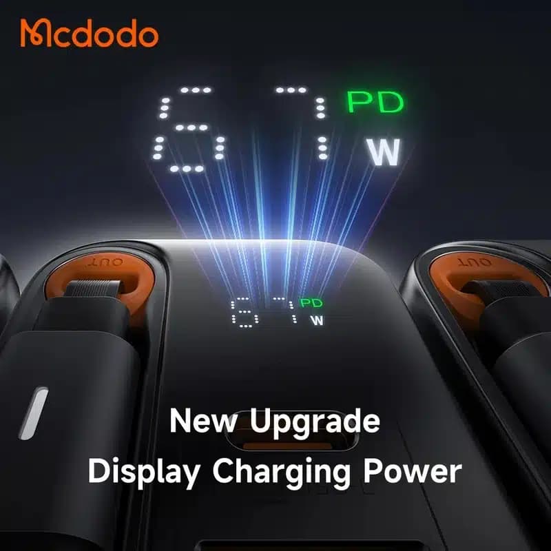 شارژر دیواری مک دودو توان 67 وات با کابل USB-C مدل CH-4100 — تصویر ۳