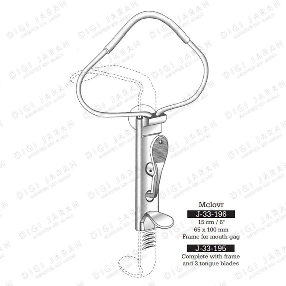دیویس گگ ساده سه تیغه J-33-195 surgicon
