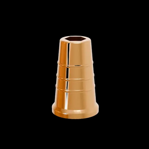 مهره سینی قلیان مدل ایکس لارج طلایی مات Hookah tray nut matte gold