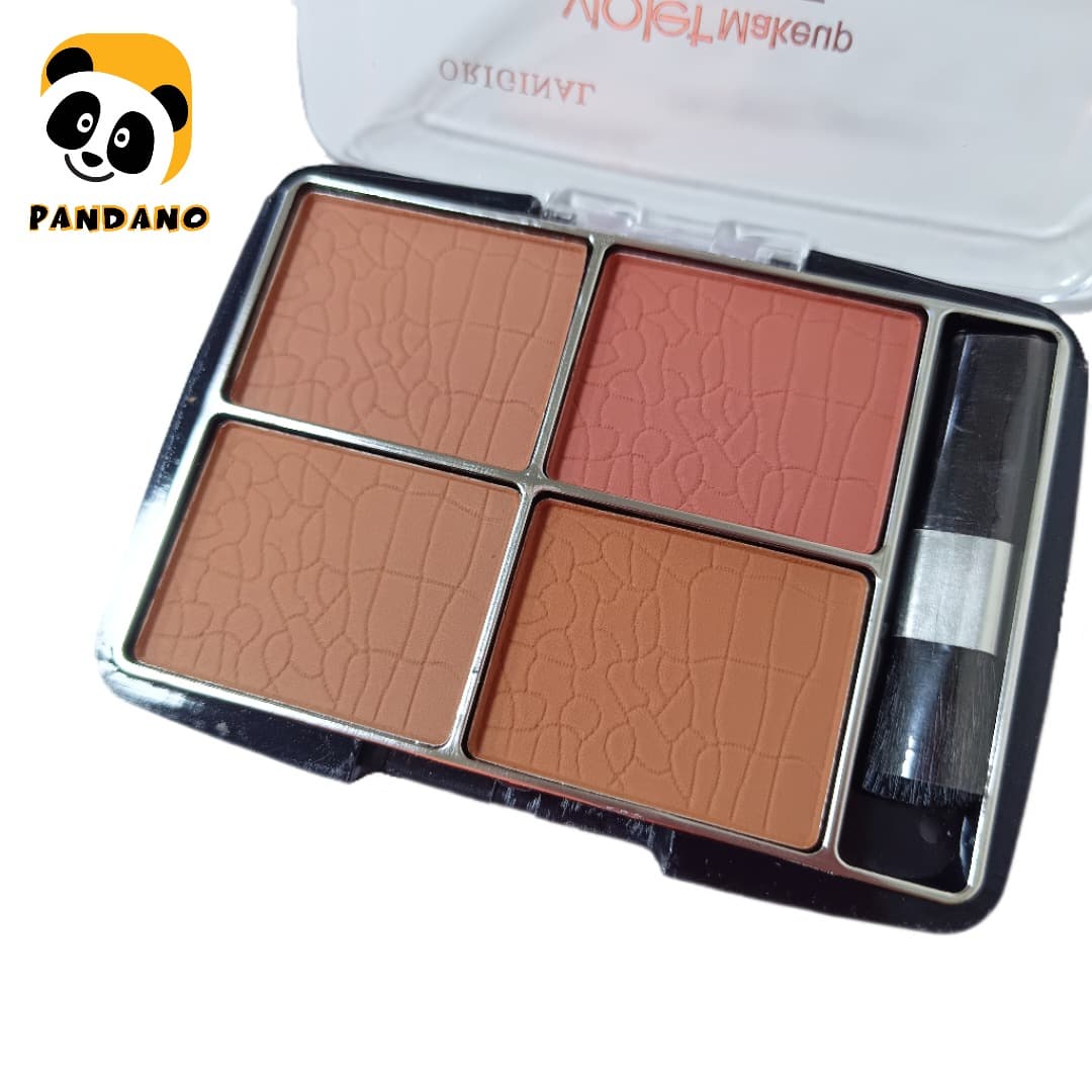 پالت رژ گونه 4 رنگ ویولت میکاپ (Violet Makeup) — تصویر ۲