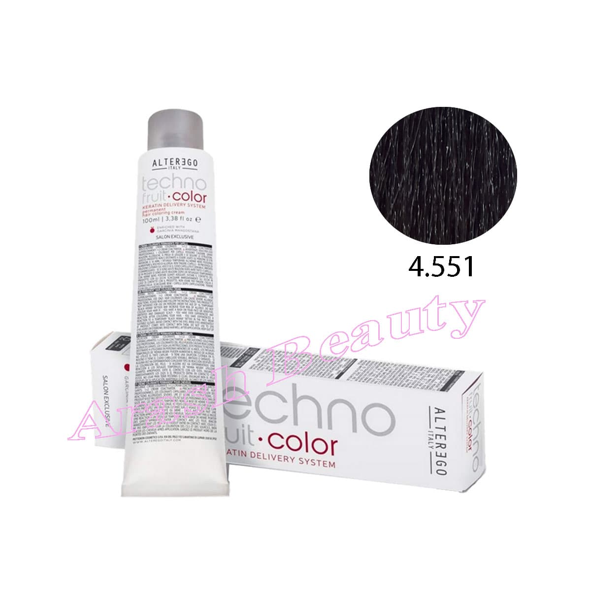 رنگ مو تکنو آلترگو 4.551 بلوطی ماهگونی دودی Alterego Techno