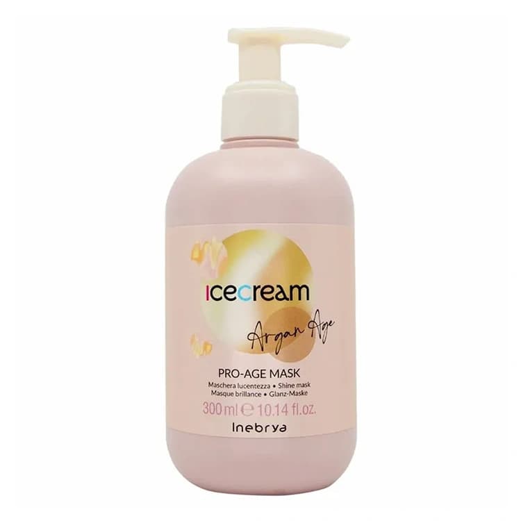 ماسک مو Inebrya مدل Ice Cream Argan Age حجم 300 میلی لیتر