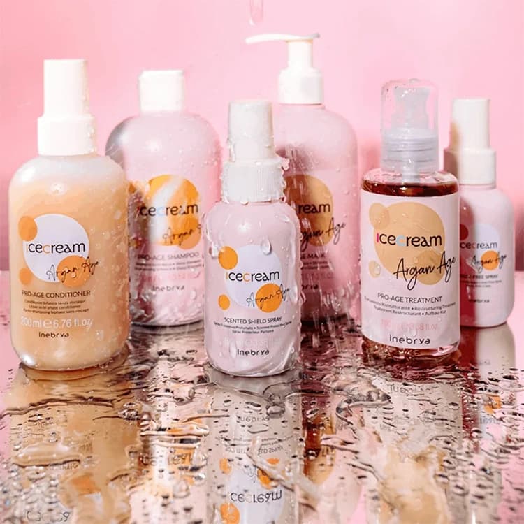 ماسک مو Inebrya مدل Ice Cream Argan Age حجم 300 میلی لیتر — تصویر ۴