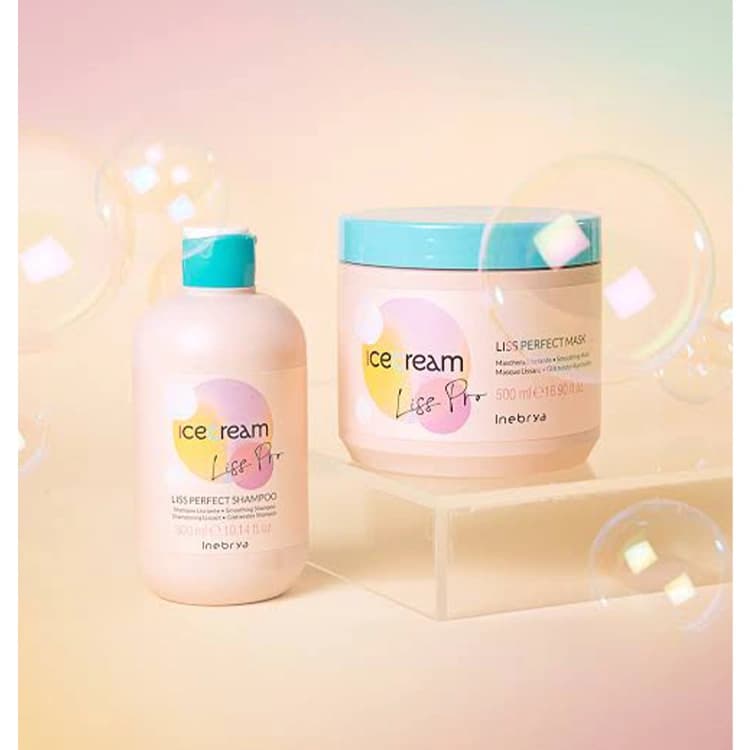 ماسک مو Inebrya مدل Ice Cream Liss Pro حجم 500 میلی لیتر — تصویر ۳