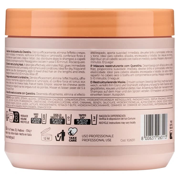 ماسک مو Inebrya مدل Ice Cream Keratin حجم 500 میلی لیتر — تصویر ۲