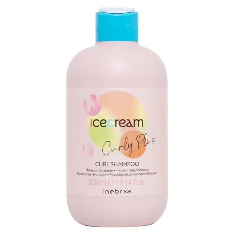 شامپو Inebrya مدل Ice Cream Curly Plus حجم 300 میلی لیتر