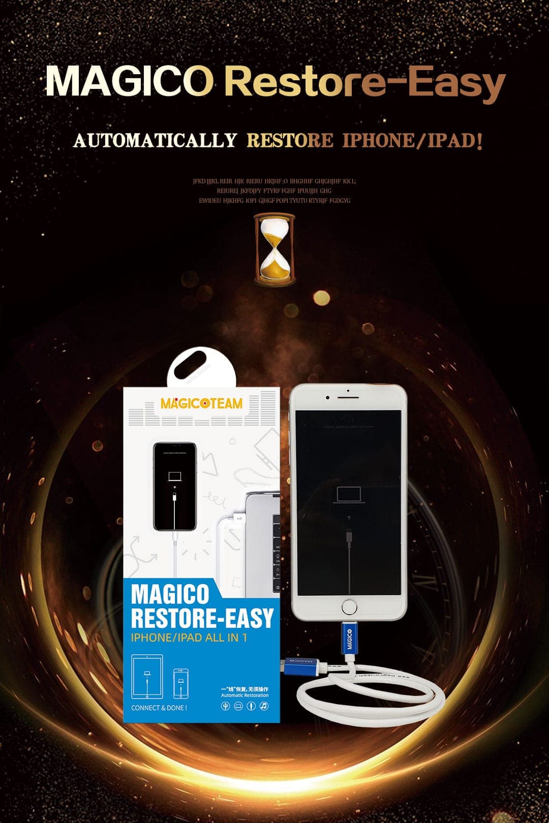 کابل ریستور آیفون و آیپد – Magico Restore EASY — تصویر ۲