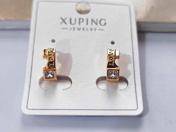 گوشواره Love حلقه ای ژوپینگ کد 10584