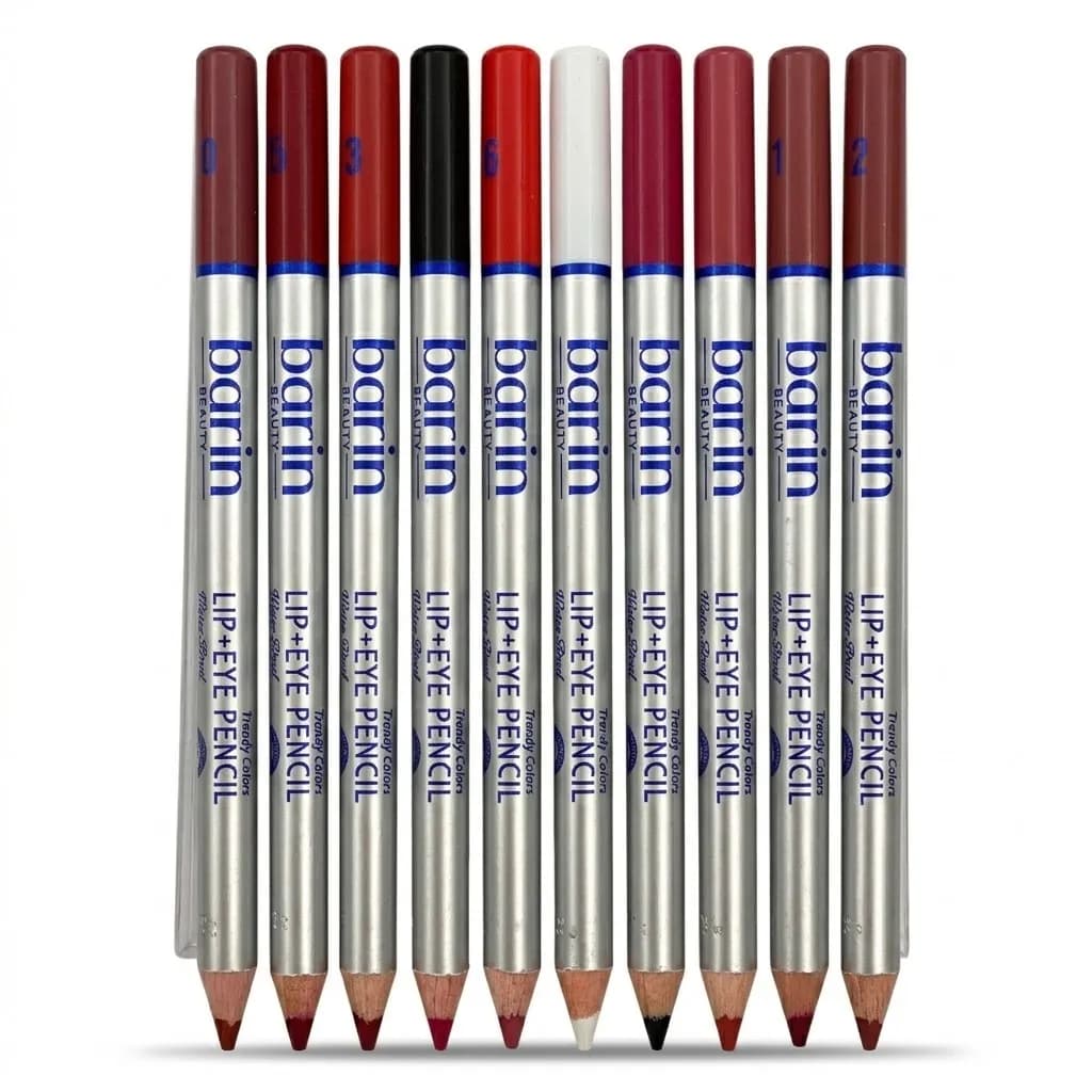 خط لب رنگی پک 12 عددی بارین بیوتی سری E کد 5056