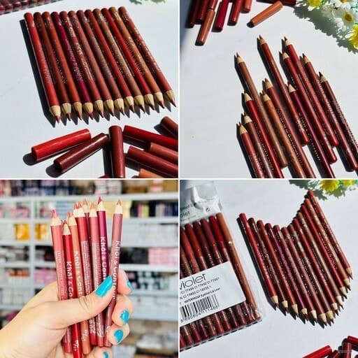 پک 12 عددی خط لب مدادی رنگ نود ویولت کد 5046 — تصویر ۲