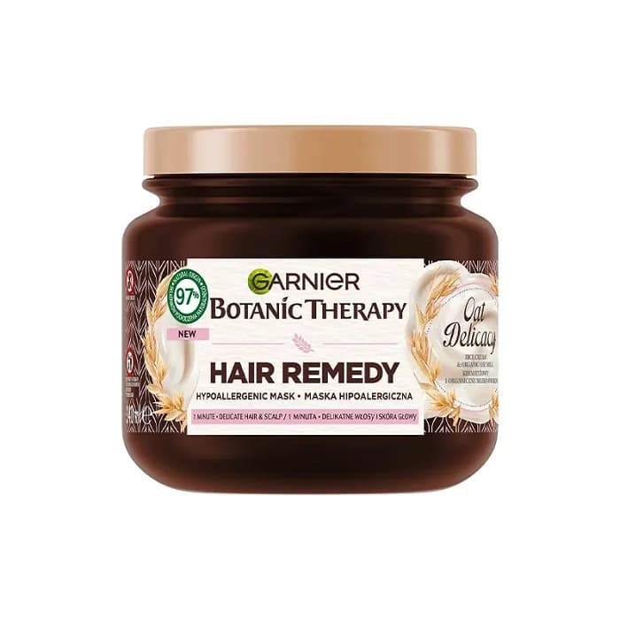 ماسک موی سری Botanic Therapy حاوی خامه برنج و جو دو سر مناسب موهای حساس 340 میل گارنیر کد 563