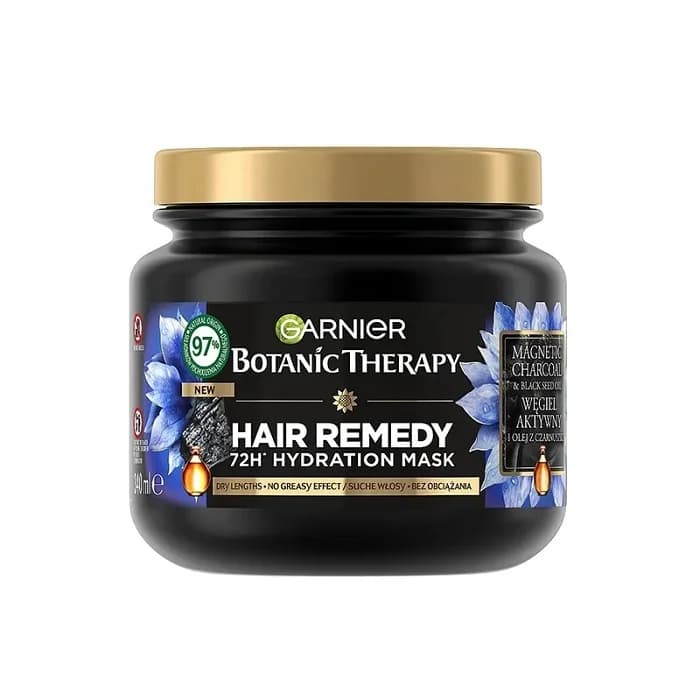 ماسک مو آبرسان مدل Botanic Therapy حاوی روغن سیاه دانه حجم 340 میل گارنیر کد 562