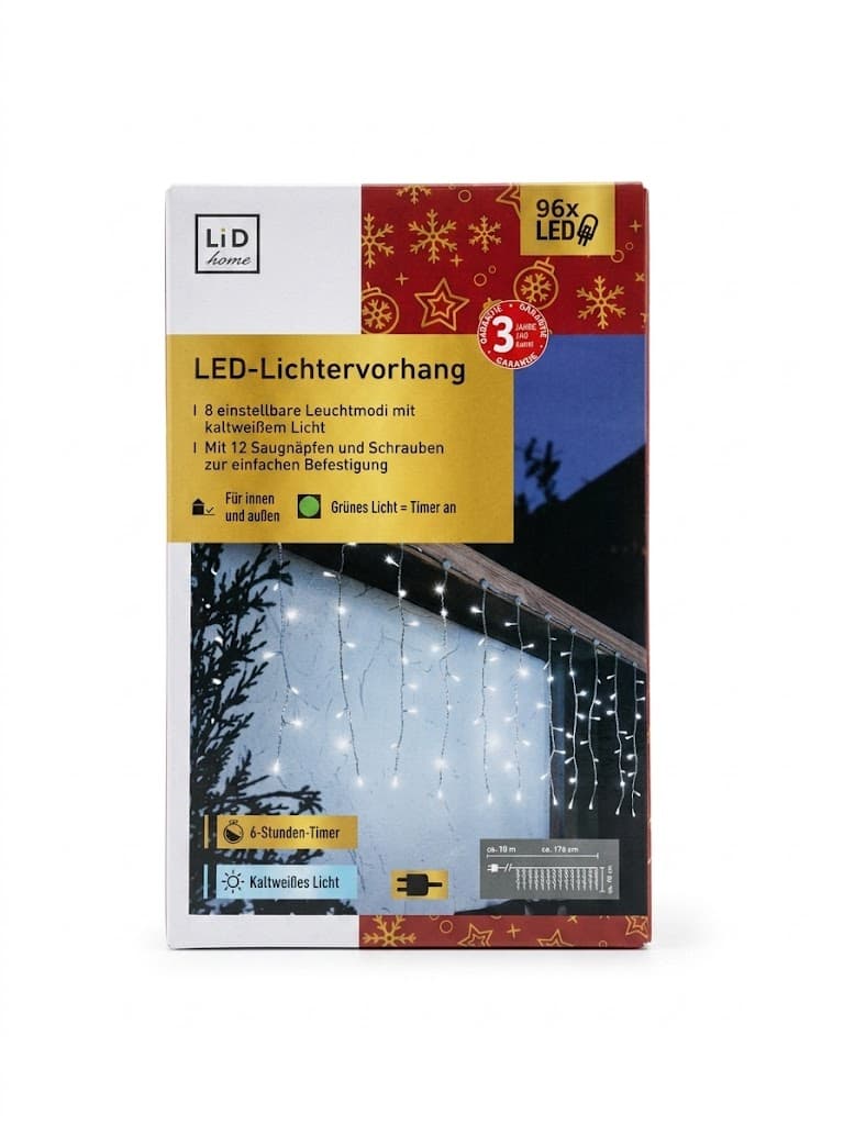 پرده نوری ال‌ای‌دی (LED-Lichtervorhang / Rideau lumineux à LED) آلمان — تصویر ۲