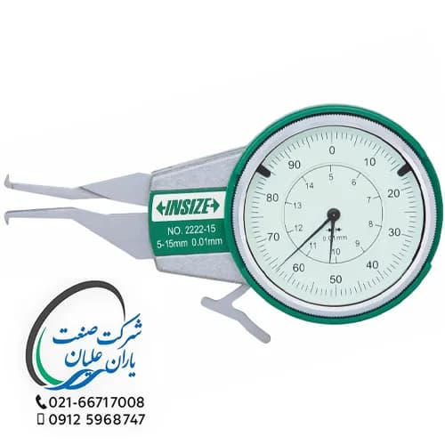 کولیس داخل سنج ساعتی ۴۰ تا ۶۰ میلی‌متر مدل 2222-60 اینسایز (INSIZE)