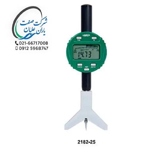 عمقسنج دیجیتال شیار خار ۲۵.۴ میلیمتر مدل 2182-25 اینسایز (INSIZE)