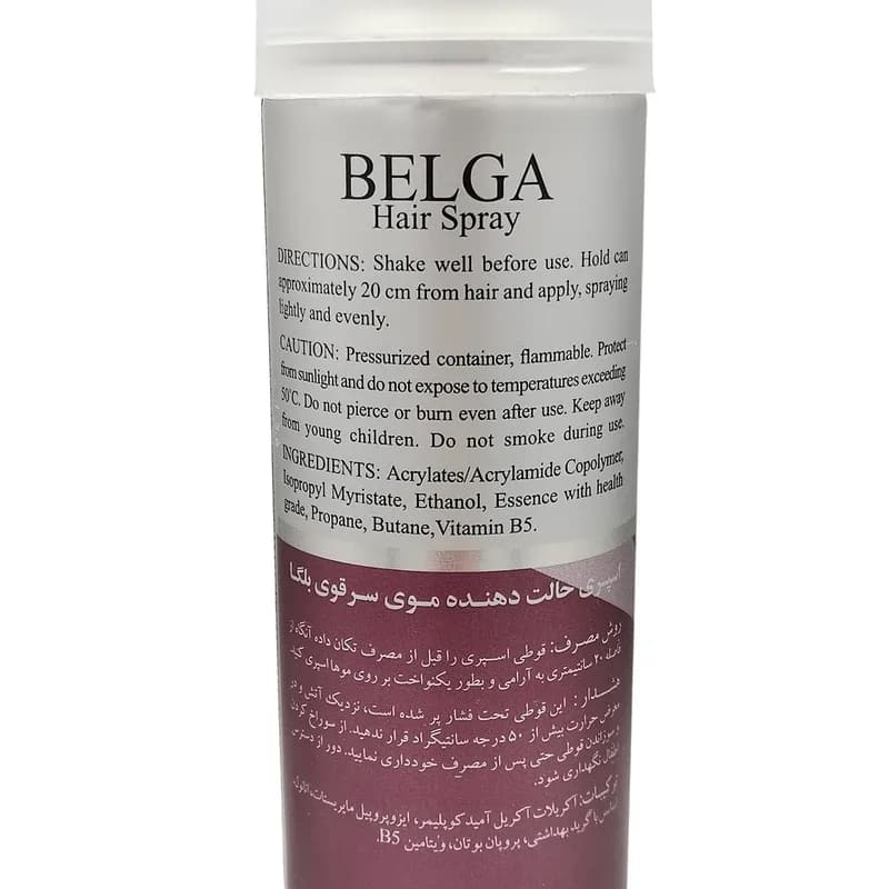 اسپری حالت دهنده مو بلگا Extra Hold حجم 500 میل کد 527 — تصویر ۳