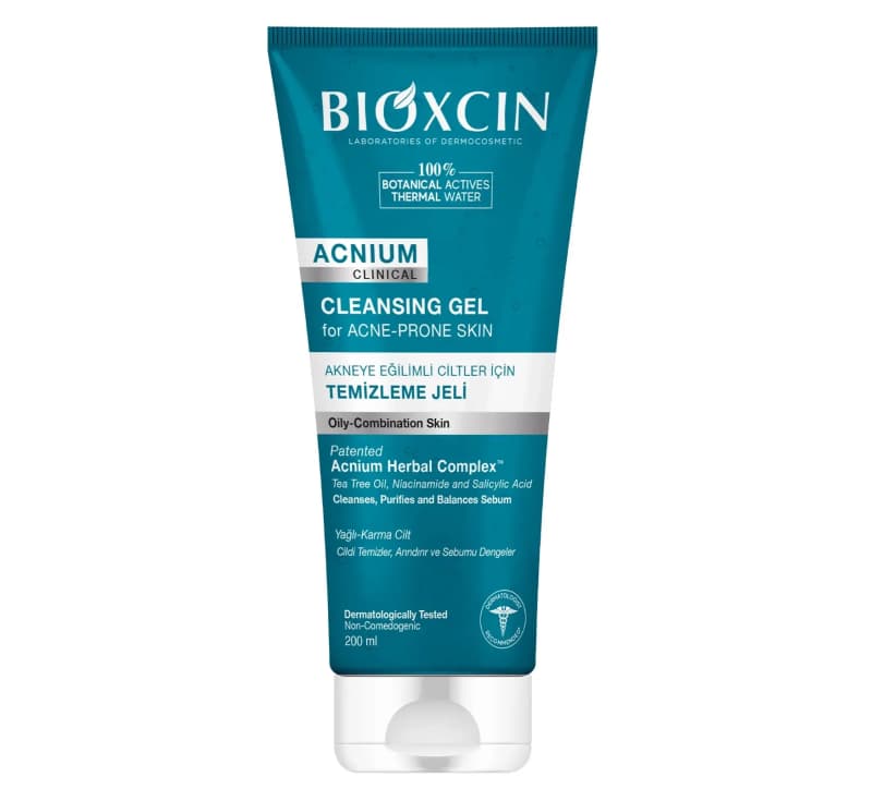 ژل شستشوی ضد جوش صورت (پوست مختلط و چرب) Acnium clinical حجم 200 میل بیوکسین کد 1928