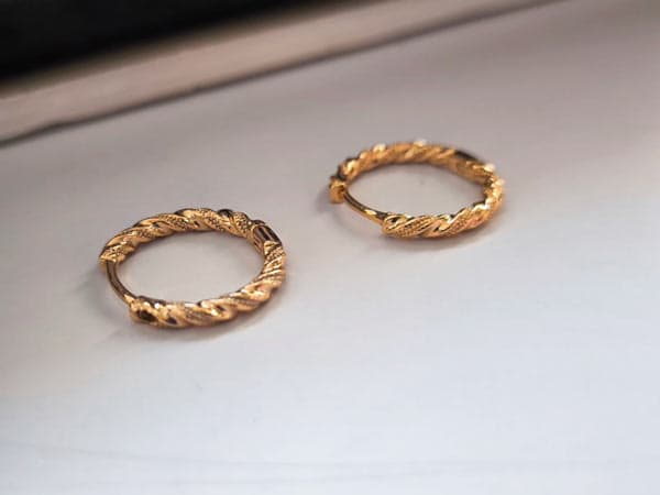 گوشواره حلقه ای جدید ژوپینگ کد 10459 — تصویر ۲