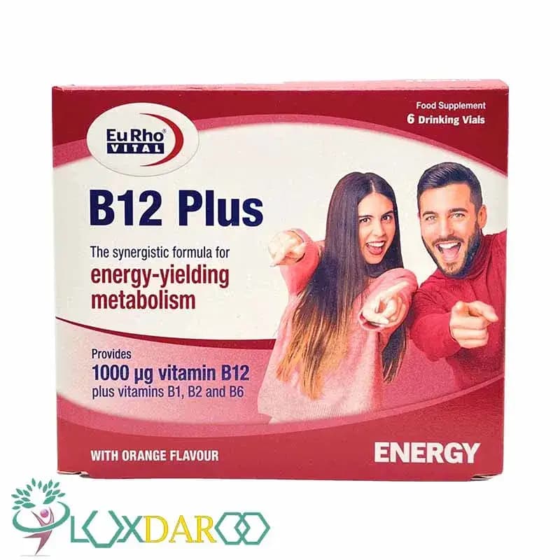 ویال خوراکی ب12 پلاس یوروویتال 6 عددی — تصویر ۴