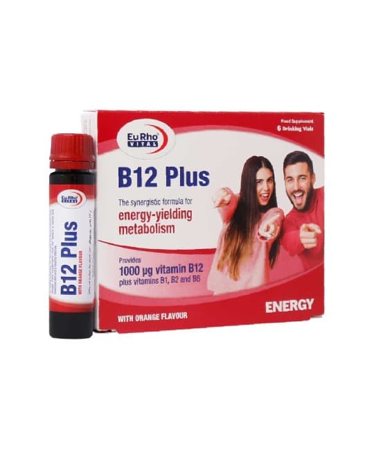 ویال خوراکی ب12 پلاس یوروویتال 6 عددی