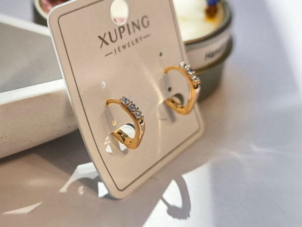 گوشواره ژوپینگ ظریف نگین مخراج