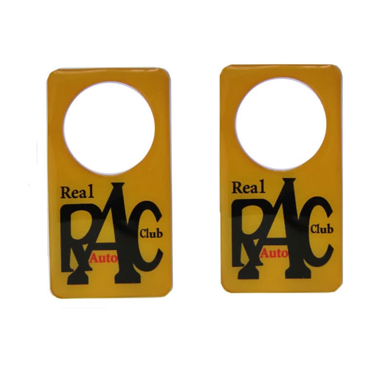 برچسب دور قفل خودرو طرح REAL RAC مجموعه دو عددی کد 0030
