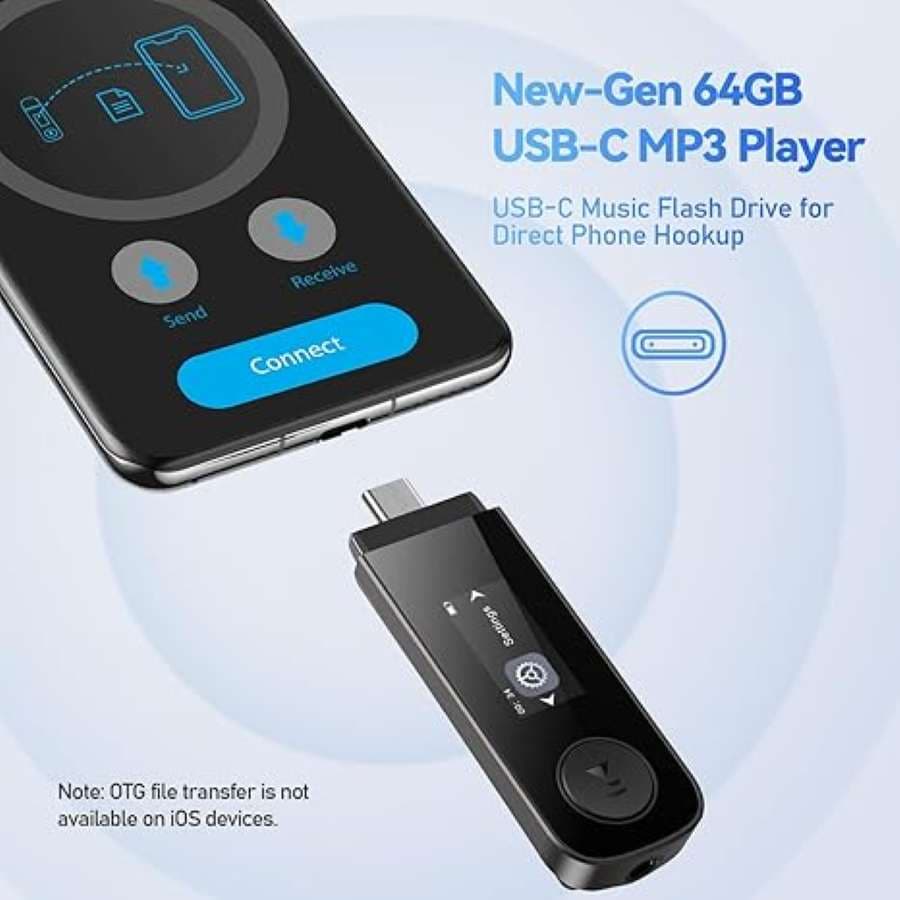 ام پی تری پلیر 64 گیگابایتی AGPTEK مدل U5PL — تصویر ۲