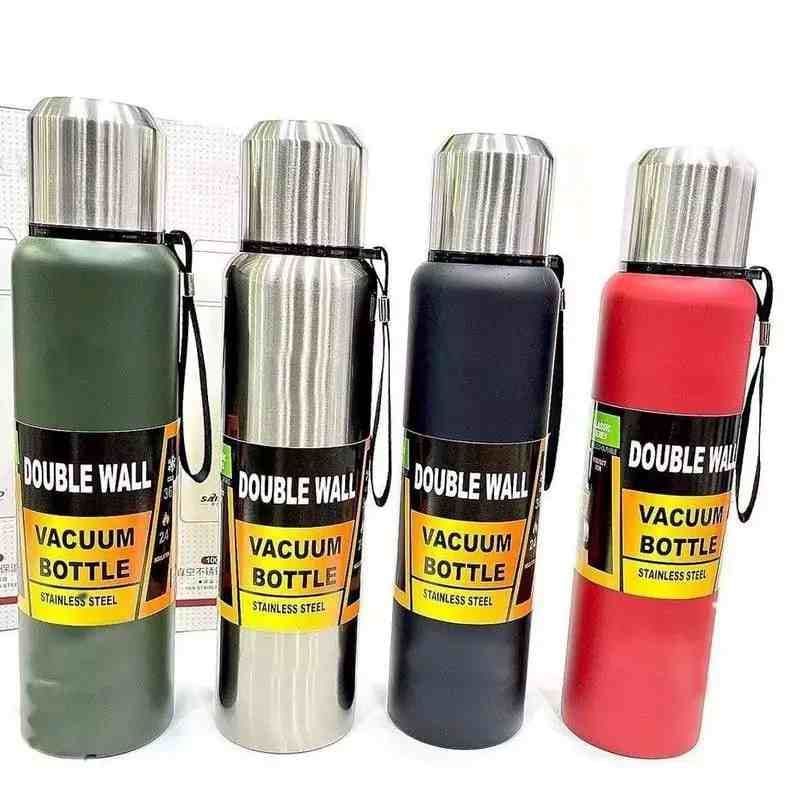 فلاسک کوهنوردی و سفر گرم و سرد استیل 316 ضد زنگ وکیوم فلاسک Vacuum Flask مدل دوبل وال وکیوم 800 ml — تصویر ۳