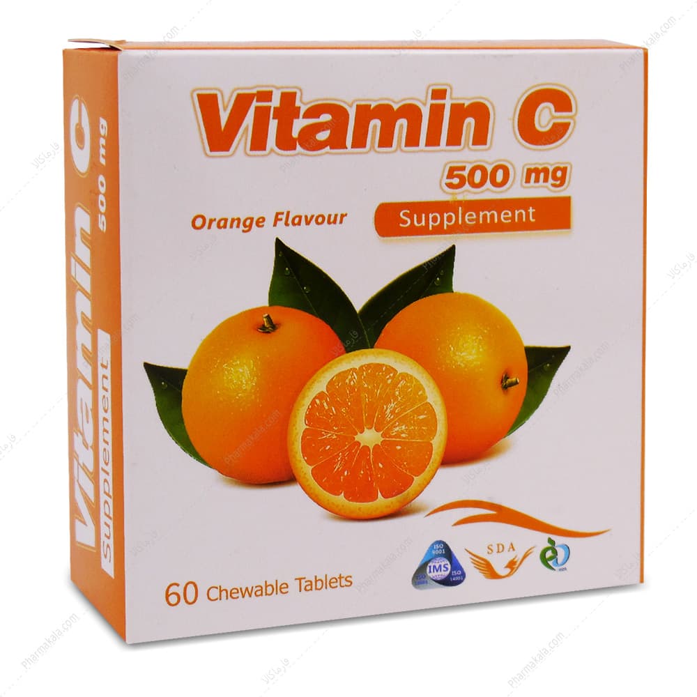 قرص جویدنی ویتامین ث 500 سیمرغ دارو 60 عددی
