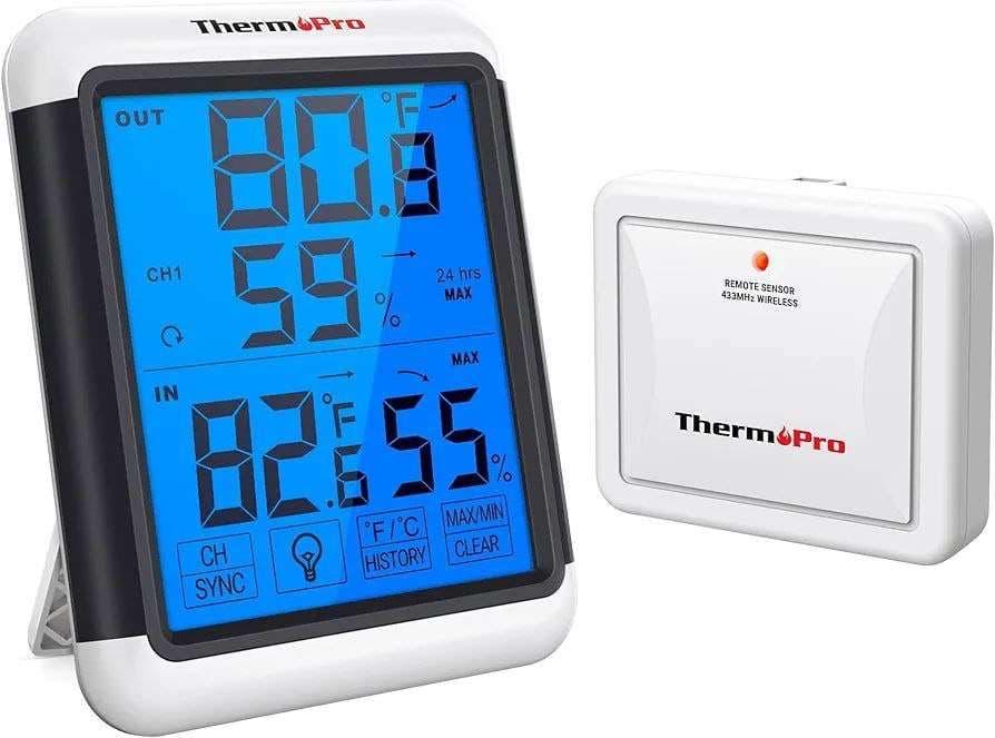 دما سنج ، رطوبت سنج و ساعت دیجیتالیThermoPro TP65