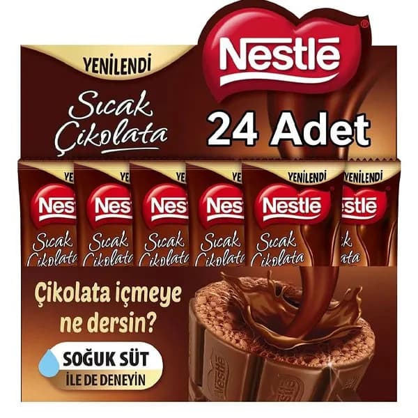 هات چاکلت نستله بسته 24 عددی