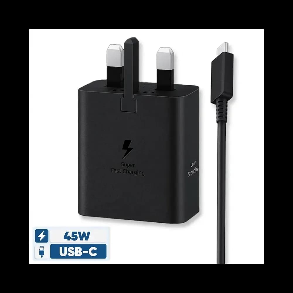 شارژر دیواری 45 وات سامسونگ مدل EP-T4511XBEGGB سه پین صد اورجینال — تصویر ۹