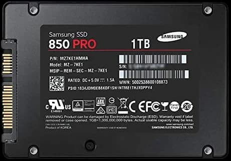 اس اس دی سامسونگ 850 PRO ظرفیت 512 گیگابایت SSD SAMSUNG استوک — تصویر ۲