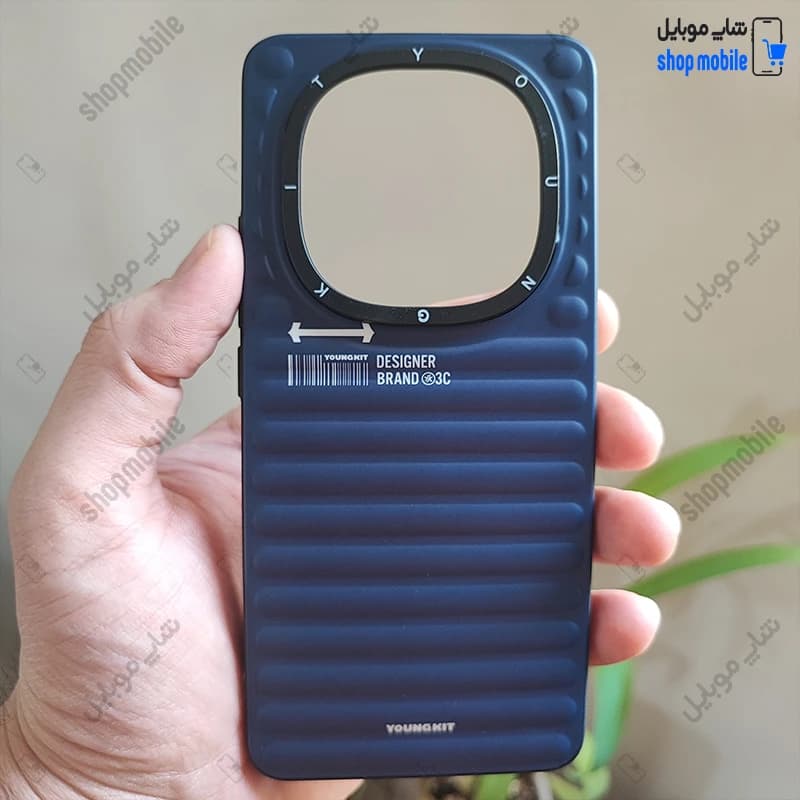 قاب گوشی شیائومی ردمی نوت 14 پرو 5G / نوت 14 پرو پلاس / پوکو X7 (کاور یانگ کیت رنگ سرمه‌ای)