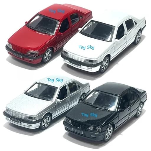 اسباب بازی - ماکت ماشین - پژو 405 - Peugeot 405 - فلزی - عقبکش - دربهای جلو بازشو
