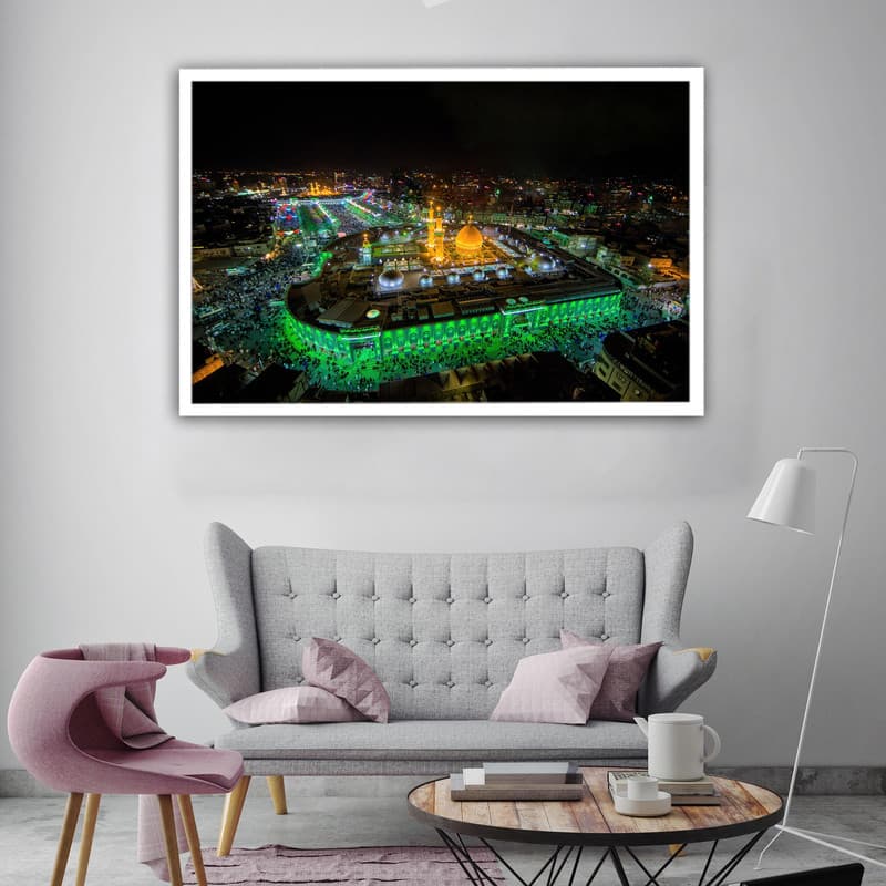 تابلو بکلیت طرح بین الحرمین کربلا مدل W-S6402 — تصویر ۲