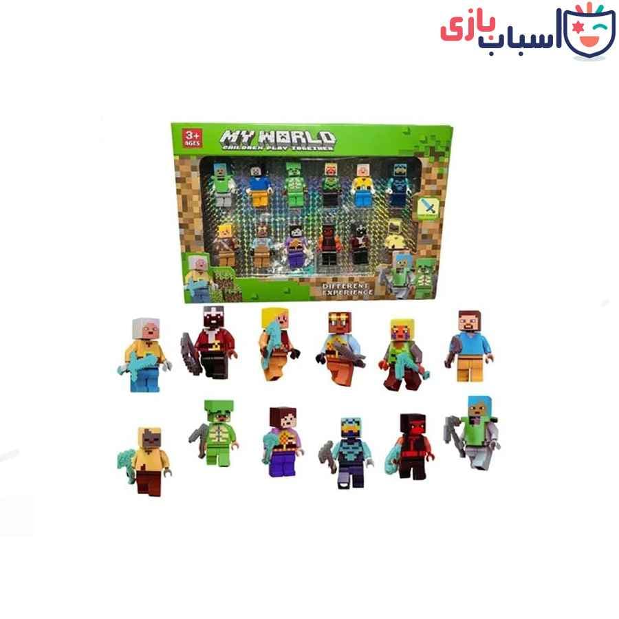 مینی فیگور 12تایی ماینکرافت 33100 — تصویر ۴