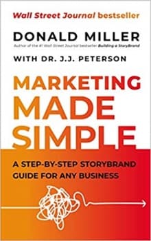 جلد معمولی سیاه و سفید_کتاب Marketing Made Simple: A Step-by-Step StoryBrand Guide for Any Business