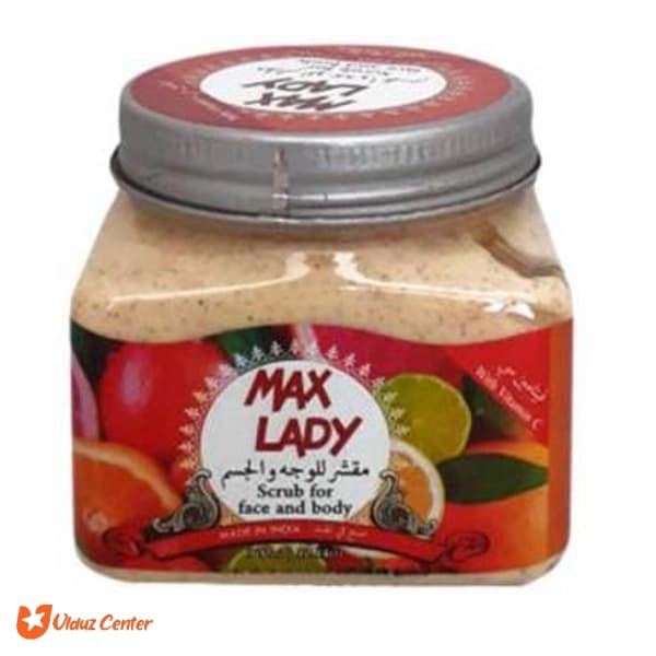 کرم اسکراب شنی Max Lady حاوی ویتامین ث 300 میل