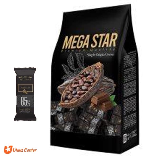 شکلات پرمیوم دارک مگا استار 85% بسته 300 گرم