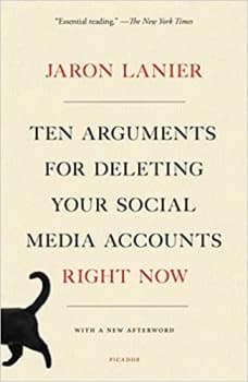 جلد معمولی سیاه و سفید_کتاب Ten Arguments for Deleting Your Social Media Accounts Right Now