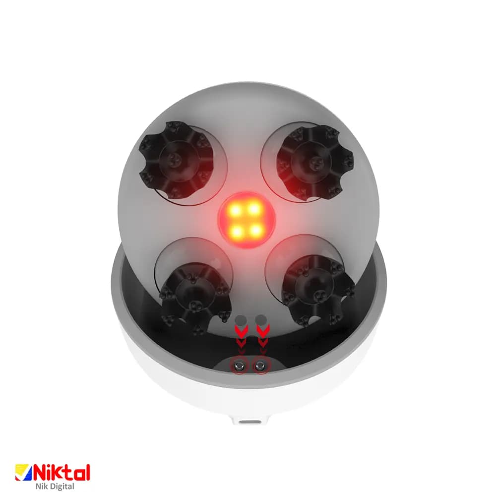 ماساژور سر آیجویر ST-704 | با طراحی ضدآب | دارای نور مادون قرمز برای بهبود گردش خون — تصویر ۴